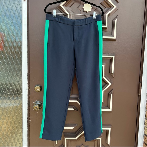 Banana Republic Avery Tux Stripe Cropped Pants 6 - Picture 1 of 13